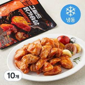 한끼통살 그릴드 닭가슴살 양념치킨맛 (냉동), 100g, 1개입, 10개
