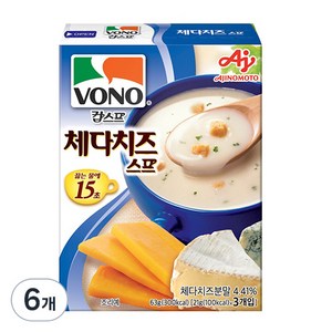 보노 체다치즈 스프, 63g, 6개