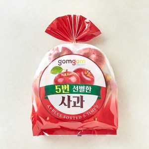 곰곰 5번 선별한 못생겨도 맛있는 햇사과, 1개, 1.5kg(7~12입)