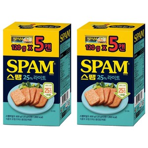 스팸 25% 라이트 노캡, 120g, 10개