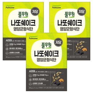 풀무원 나또 쉐이크 서리태 7p, 280g, 3개