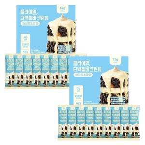 플라이밀 단백질바 크런치 화이트초코맛, 40g, 18개