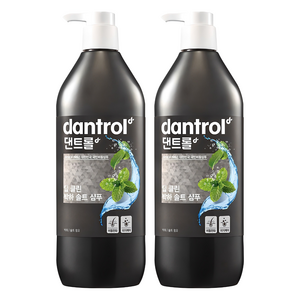 댄트롤 딥 클린 박하 솔트 샴푸, 820ml, 2개