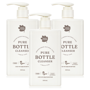 그린핑거 퓨어 젖병 앤 주방세제 액상형, 3개, 500ml