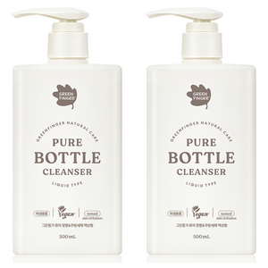 그린핑거 퓨어 젖병 앤 주방세제 액상형, 2개, 500ml