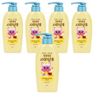 베비언스 핑크퐁 유아용 샤와샴푸 자몽릴리향, 380ml, 5개