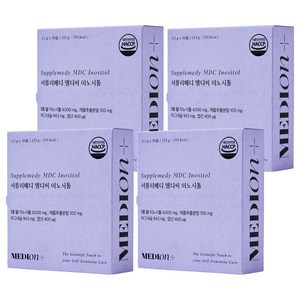 메디온 정품 서플리케어 엠디씨 이노시톨 4000mg 엽산 비타민B, 30회분, 5.1g, 4개
