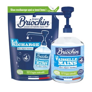브리오신 식품용 기구 용기용 주방세제 500ml + 리필 500ml, 1세트