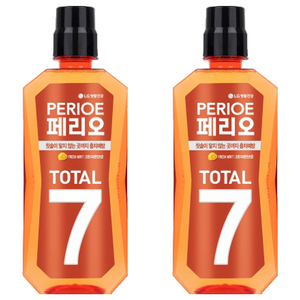 페리오 토탈 7 가글 마일드 시트러스, 760ml, 2개