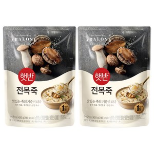 햇반 전복죽, 420g, 2개