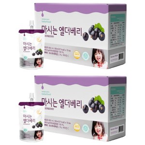 베베푸드 마시는 엘더베리, 20개, 엘더베리 + 사과 혼합맛, 80ml