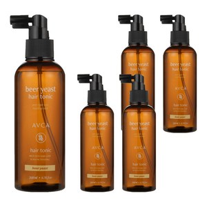 아브카 두피케어 탈모증상완화 맥주효모 헤어토닉, 200ml, 5개