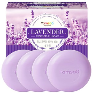 탐사 에센셜 비누 라벤더향, 90g, 4개