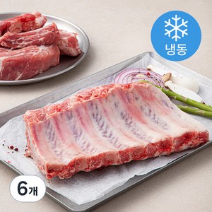 푸드장 미국산 돼지 등갈비 (냉동), 1kg, 6개