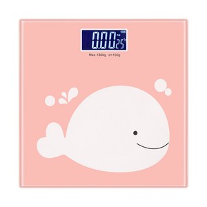 노바리빙 LCD 캐릭터 체중계, 고래, 1개