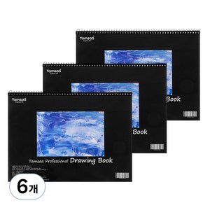 탐사 전문가용 스케치북 200g 3개입, 8절, 20매, 6개