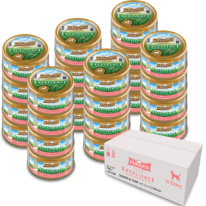 Princess 고양이 프리미엄 엑설런스 습식사료, 닭+연어+참치, 70g, 24개