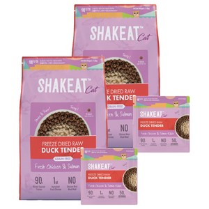 쉨잇 전연령 캣 동결건조 프레시 치킨&살몬 키블 건식사료 24p, 오리, 1.2kg, 2개