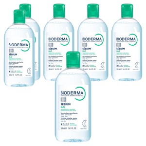 바이오더마 세비엄 H2O 클렌징 워터, 500ml, 6개