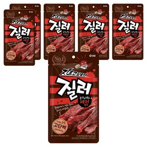 질러 블랙 & 레드 페퍼 육포, 6개, 70g