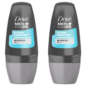 도브 맨 클린 컴포트 데오드란트 롤 온, 50ml, 2개