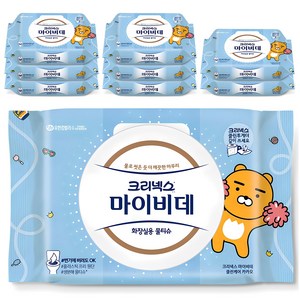 마이비데 클린케어 화장실용 물티슈 캡형, 55g, 40매, 9개