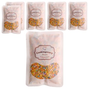 쿠킹스토리 레인보우 스프링클 랜덤발송, 200g, 6개