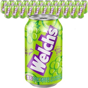 웰치스 화이트 그레이프맛, 355ml, 24개