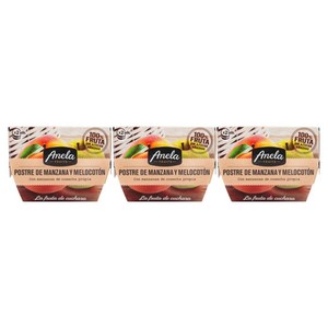 아넬라 적응 과일 퓨레 디저트 2p, 혼합맛(사과/복숭아), 200g, 3개