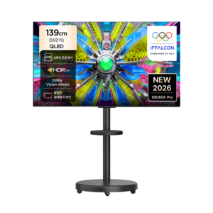 아이팔콘 4K UHD QLED TV + 이동식 스탠드 세트, 139cm(55인치), 55U65A Pro, MSD58B, 방문설치