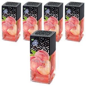 에어후레쉬 젤로포트 방향제 본품, 120g, 5개, 후루티 피치