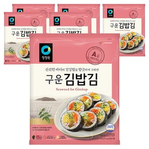 청정원 구운 김밥김, 20g, 6개