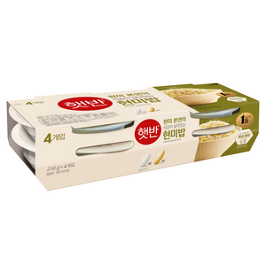 햇반 현미밥, 210g, 4개