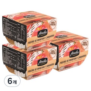 아넬라 생과일 퓨레 2p, 혼합맛(사과/당근), 200g, 6개