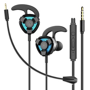 아이리버 게이밍 유선 이어폰 데스크탑 고성능 탈부착 마이크 + AUX 케이블 세트, 블랙, BVC-APM360