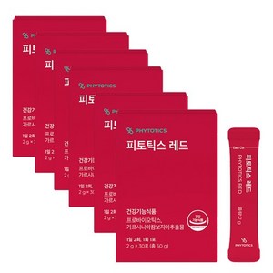 피토틱스 레드 유산균 30p, 60g, 6개