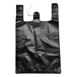 부국비닐봉투 손잡이 일반마트봉투3호 검정, 10L, 200개