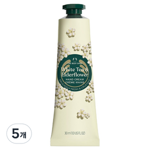 더바디샵 화이트 티 & 앨더플라워 핸드 크림, 5개, 30ml