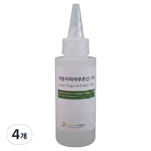 저분자 히아루론산 1% 액상 100ml, 투명, 4개