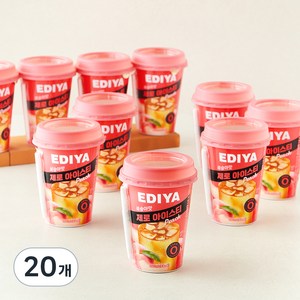 이디야 제로 아이스티 복숭아맛, 20개, 250ml
