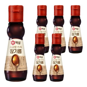 백설 고소함 가득 참기름, 160ml, 6개