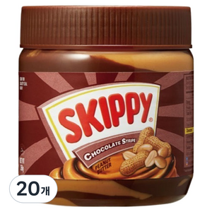 스키피 초콜릿 스트라이프 피넛버터, 20개, 350g