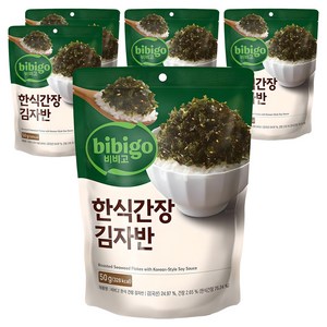 비비고 한식간장 김자반, 50g, 5개