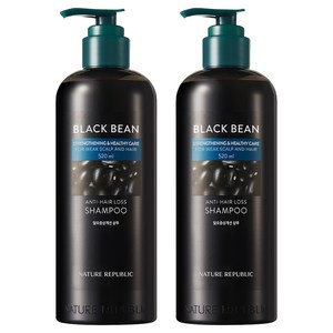 네이처리퍼블릭 블랙빈 탈모증상개선 샴푸, 520ml, 2개