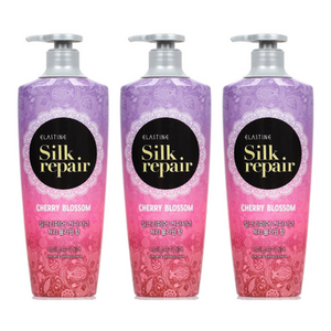 엘라스틴 실크 리페어 컨디셔너 체리블라썸향, 550ml, 3개