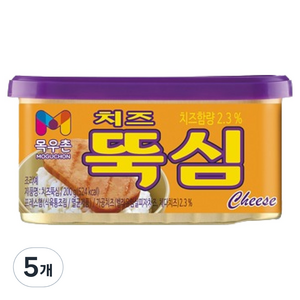목우촌 치즈 뚝심, 200g, 5개