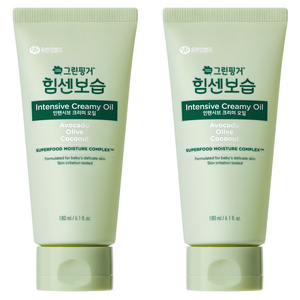 그린핑거 힘센보습 인텐시브 크리미 오일, 180ml, 2개