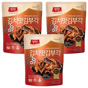 양반 김치맛 김부각, 50g, 3개