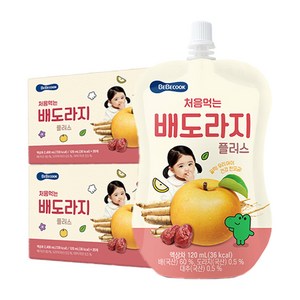 베베쿡 처음먹는 배도라지 플러스 주스, 120ml, 40개