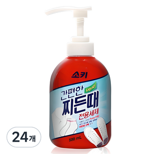 소키 간편한 찌든때 전용 세제, 500ml, 24개